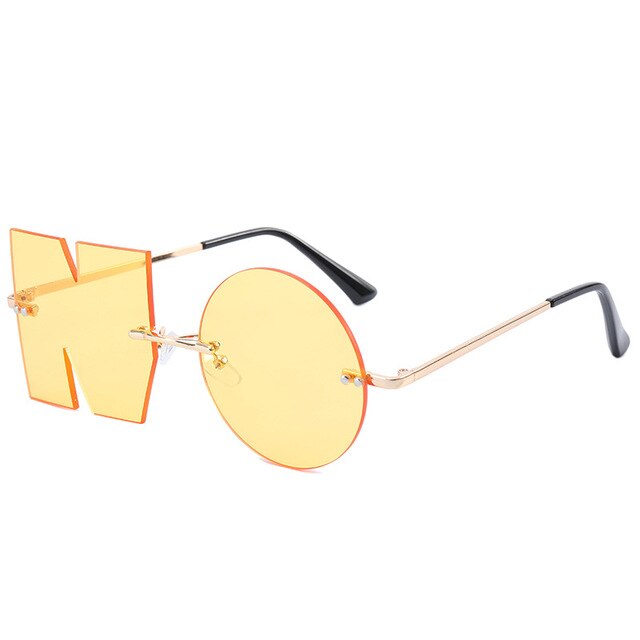 "NO" Letter Sunglasses