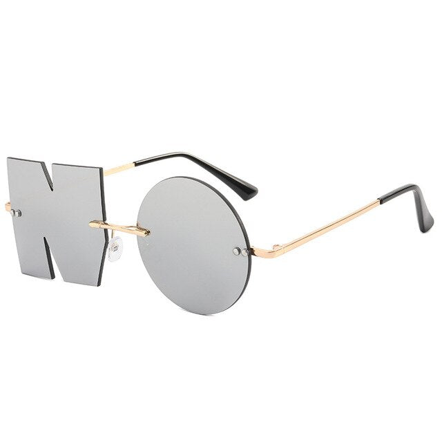 "NO" Letter Sunglasses