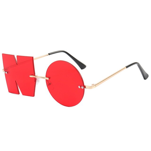 "NO" Letter Sunglasses