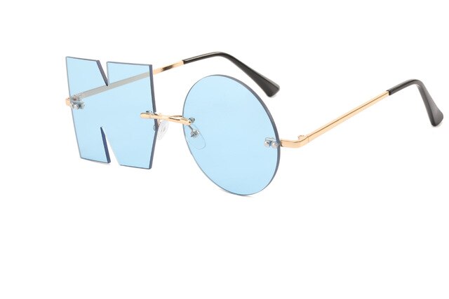 "NO" Letter Sunglasses