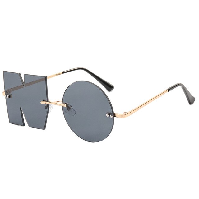 "NO" Letter Sunglasses